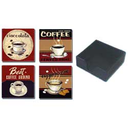 Coasters - Set of 4 (Coffee)