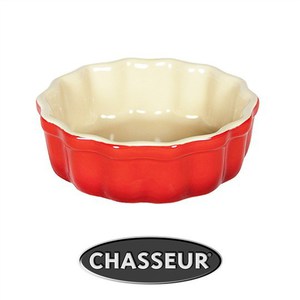 Chasseur La Cuisson Round Flan Dish 12cm - Red