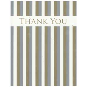 Gift Card: Thank You (Formal Stripe)