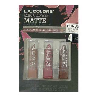 LA Colours Lip Contour Matte Lipstick Set: Browns