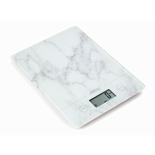 Avanti Compact Kitchen Scale - White Marble