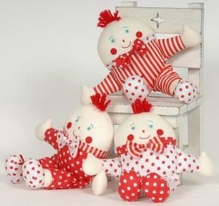 Red and White Master Humpty Rattle
