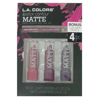 LA Colours Lip Contour Matte Lipstick Set: Pinks