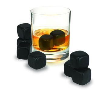 Avanti Whiskey Rocks - Black Granite Set of 9