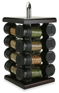 Olde Thompson 16 Jar Square Carousel Spice Rack