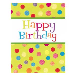 Gift Card: Happy Birthday (Dots)