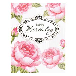 Gift Card: Happy Birthday (Roses)
