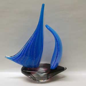 Glass Sculpture - Ketch