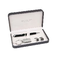 Executive Gift Set with Pen, Cufflinks & Keychain