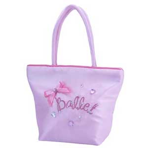 Pink Poppy Ballet Satin Handbag