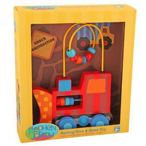 Stephen Joseph Rolling Wire & Bead Toy - Construction