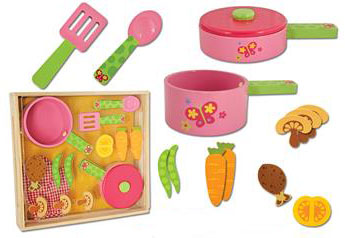 Stephen Joseph Wooden Cook Set