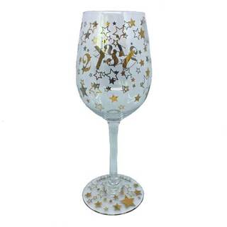 Living Art Celebrations Wine Glass - 21st Birthday