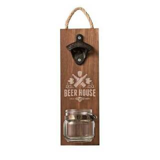 Avanti Beer House Bottle Opener with Jar Cap Catcher