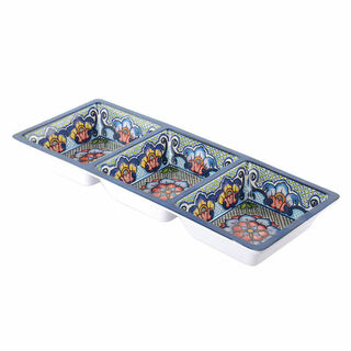 Prepara Three Section Tray - Blue