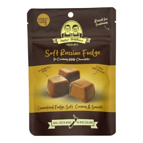 Potter Brothers Chocolates: Soft Russian Fudge 130g