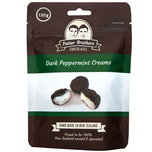 Potter Brothers Chocolates: Dark Peppermint Creams 130g