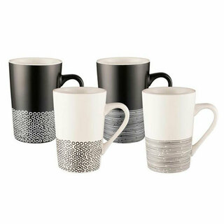 Bundanoon Tube Mug Set - 4 Monochrome Designs