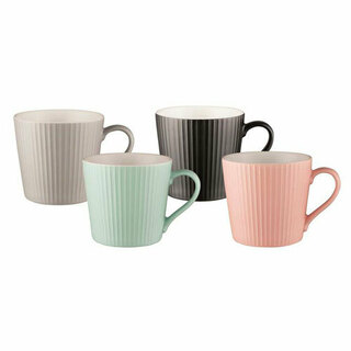 Bundanoon Mug Set - 4 Ribbed Designs