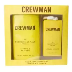 Crewman Men's Gift Set. 250g Talc & 170g Soap on a Rope Citrus & Vetiver