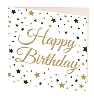 Mini Gift Card - Happy Birthday Stars