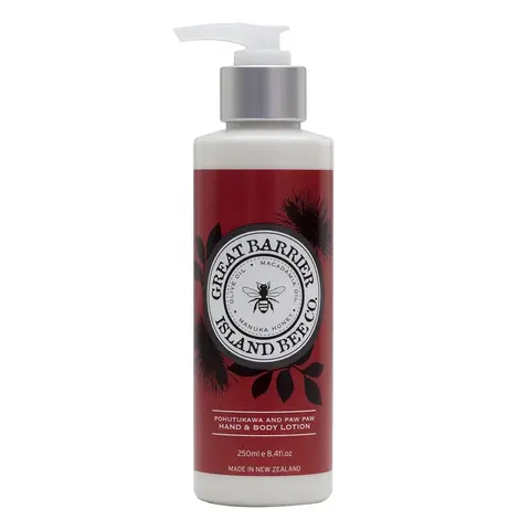 Pohutukawa and Paw Paw Hand and Body Lotion 250ml