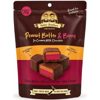 Potter Brothers Chocolates:  Peanut Butter & Berry 130g