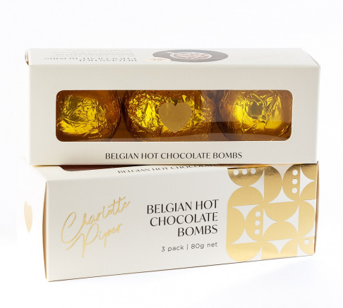 Charlotte Piper Hot Chocolate Bombs – Milk Chocolate (3 Pack)